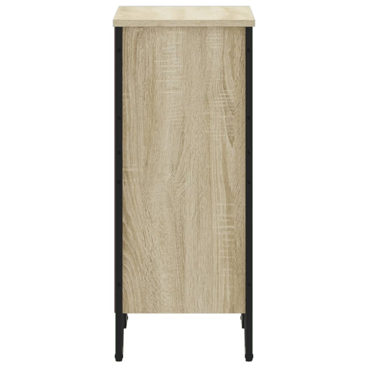 bogreol 50x31x74,5 cm konstrueret træ sonoma-eg