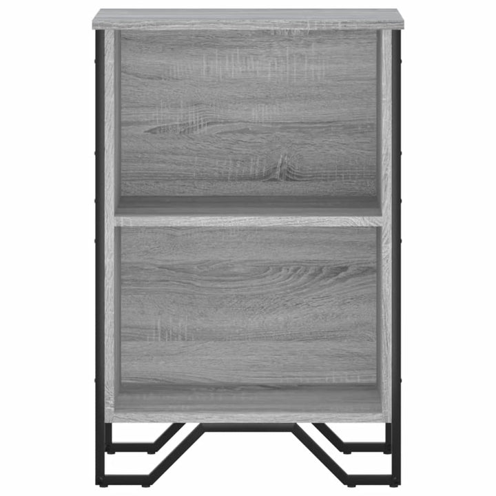 bogreol 50x31x74,5 cm konstrueret træ grå sonoma-eg