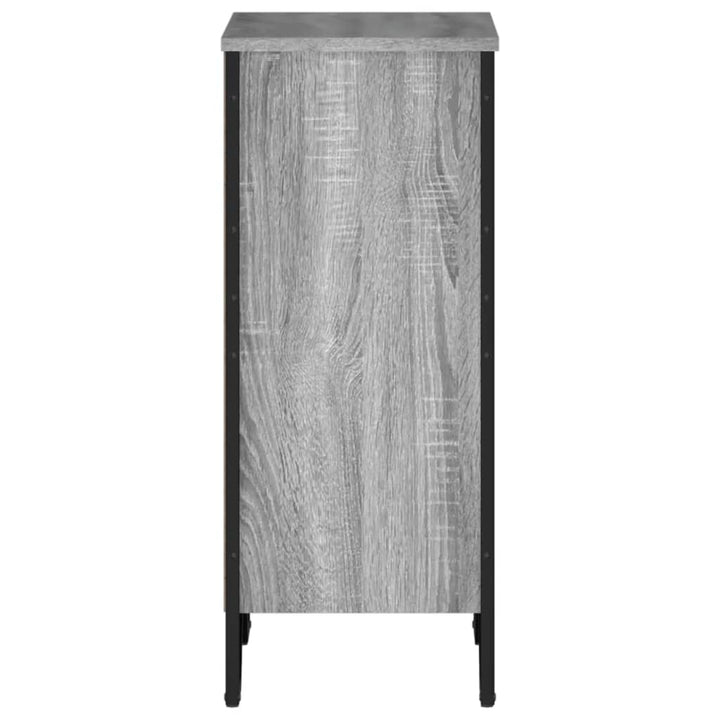 bogreol 50x31x74,5 cm konstrueret træ grå sonoma-eg