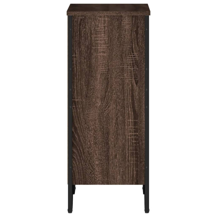 bogreol 50x31x74,5 cm konstrueret træ brun egetræsfarve