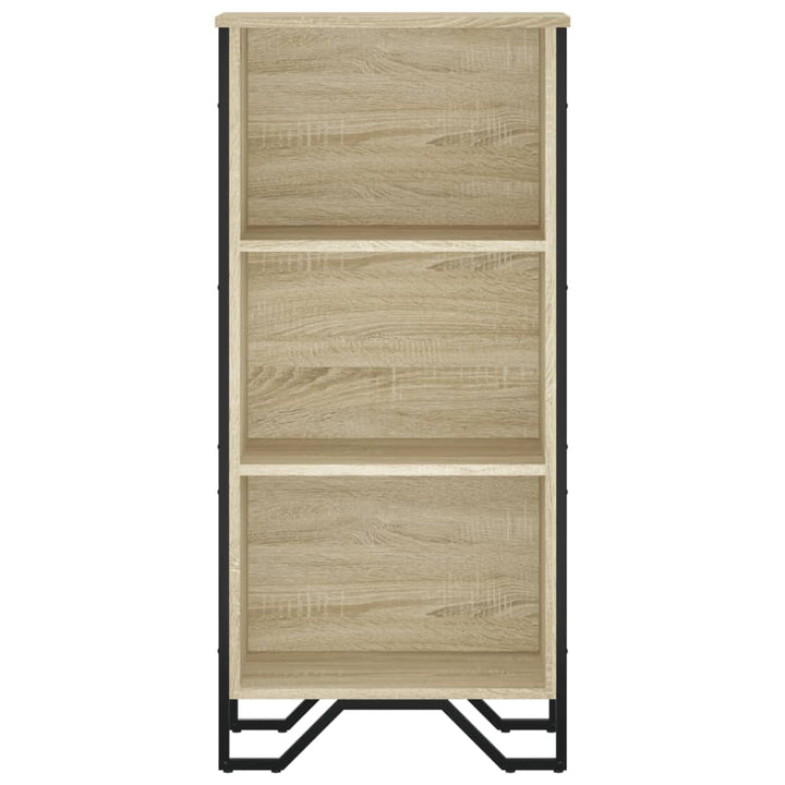 bogreol 50x31x106 cm konstrueret træ sonoma-eg