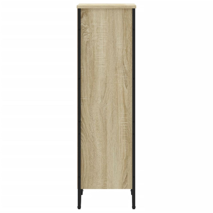 bogreol 50x31x106 cm konstrueret træ sonoma-eg