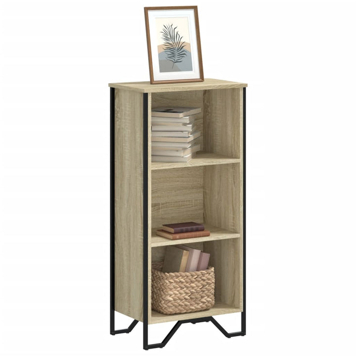 bogreol 50x31x106 cm konstrueret træ sonoma-eg