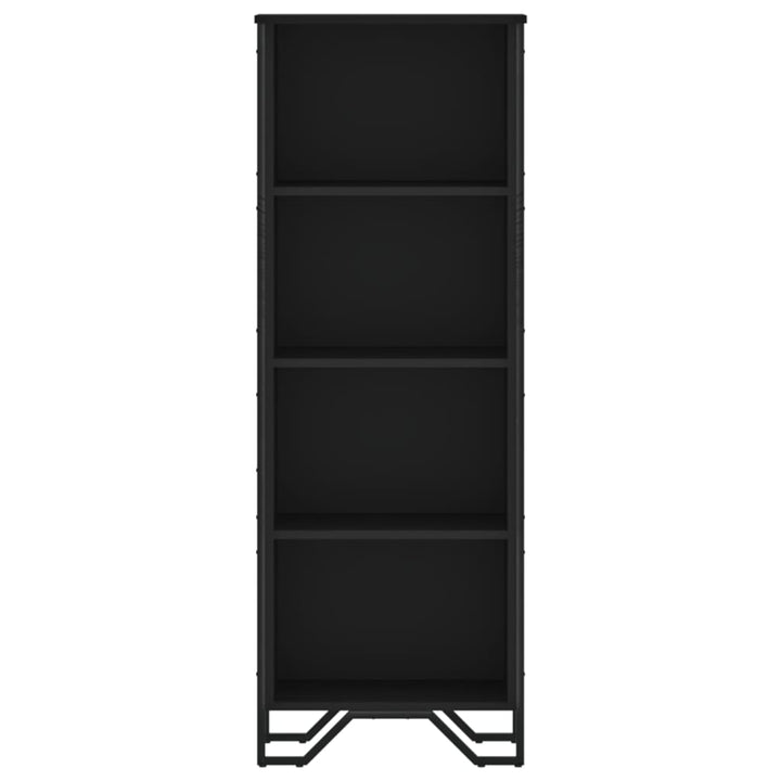 bogreol 50x31x137,5 cm konstrueret træ sort