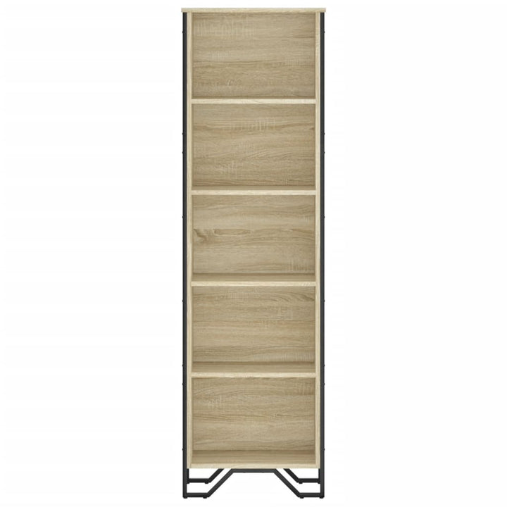 bogreol 50x31x169 cm konstrueret træ sonoma-eg