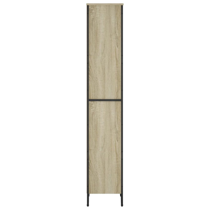bogreol 50x31x169 cm konstrueret træ sonoma-eg