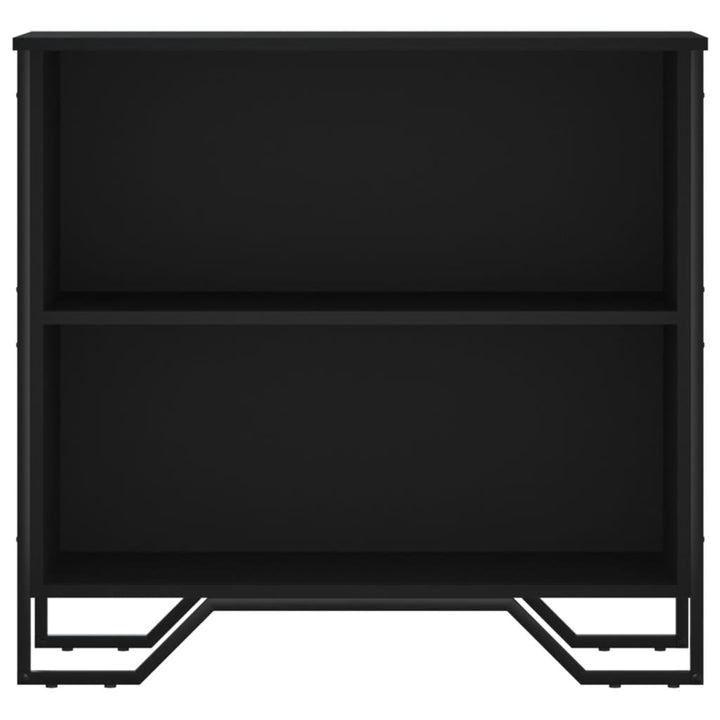 bogreol 80x31x74,5 cm konstrueret træ sort
