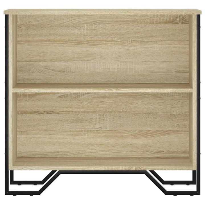 bogreol 80x31x74,5 cm konstrueret træ sonoma-eg