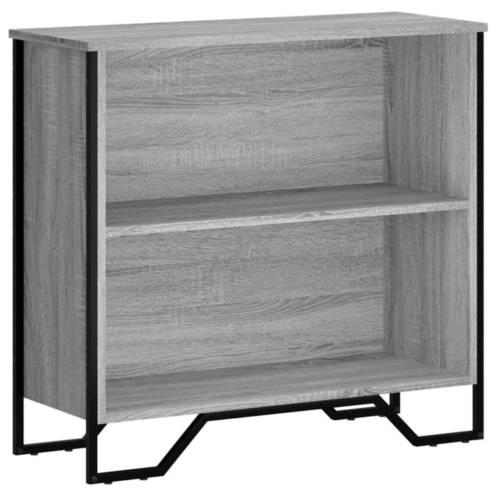 bogreol 80x31x74,5 cm konstrueret træ grå sonoma-eg