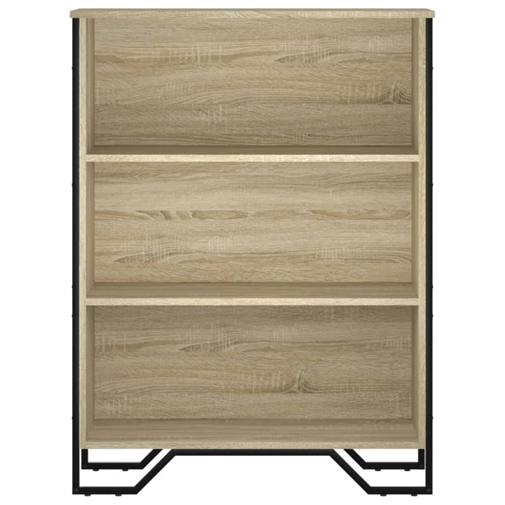 bogreol 80x31x106 cm konstrueret træ sonoma-eg