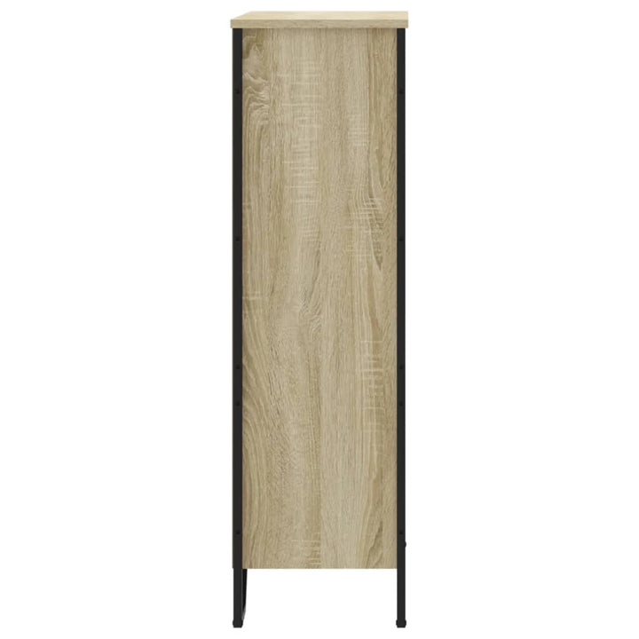 bogreol 80x31x106 cm konstrueret træ sonoma-eg