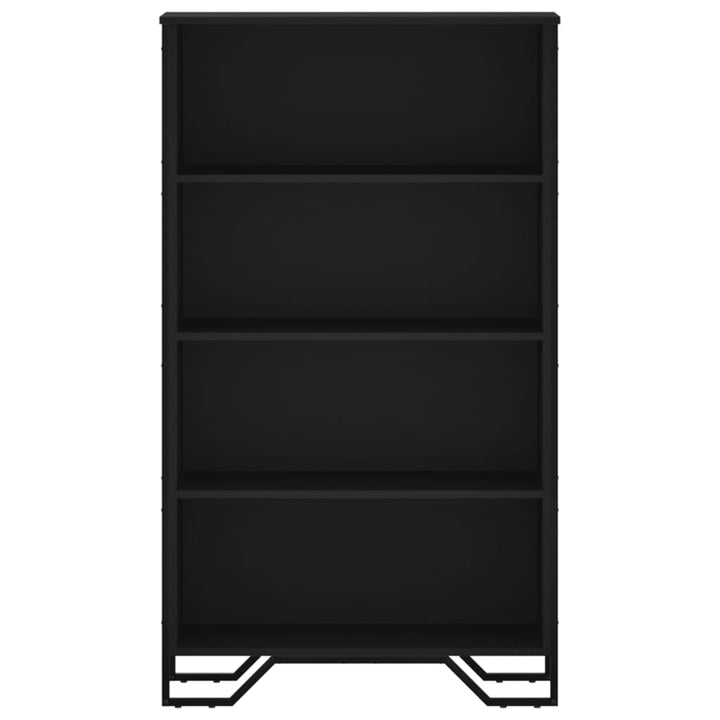 bogreol 80x31x137,5 cm konstrueret træ sort