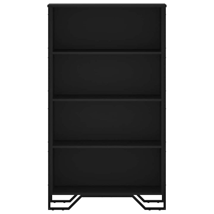 bogreol 80x31x137,5 cm konstrueret træ sort