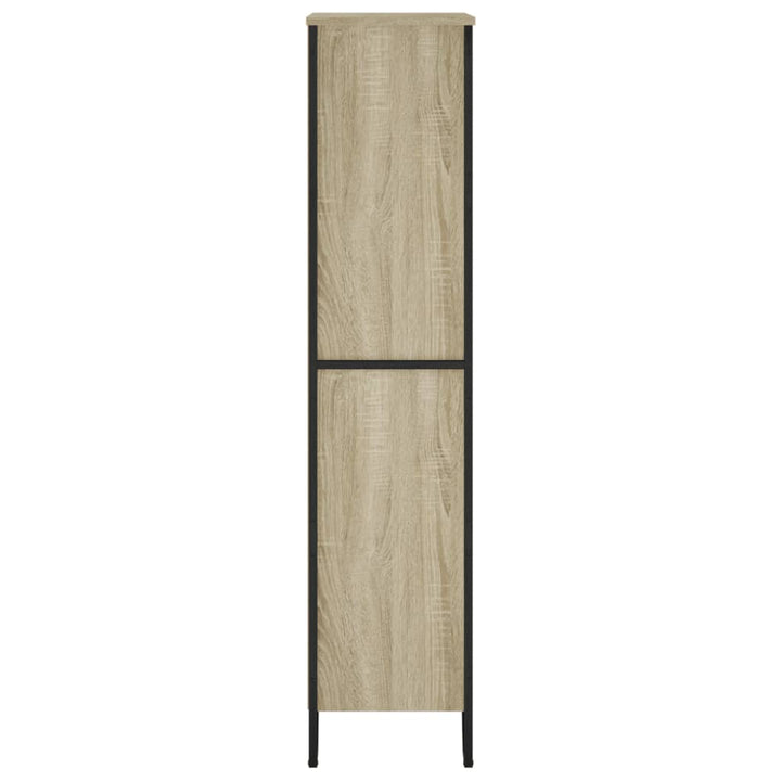 bogreol 80x31x137,5 cm konstrueret træ sonoma-eg
