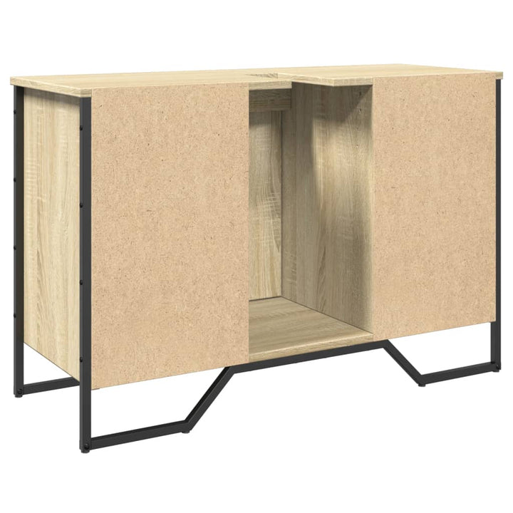 underskab til håndvask 91x35x60 cm konstrueret træ sonoma-eg