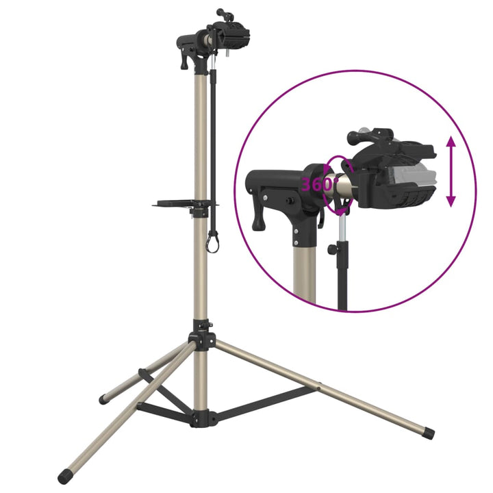 reparationsstativ til cykler 120-165 cm foldbart aluminium