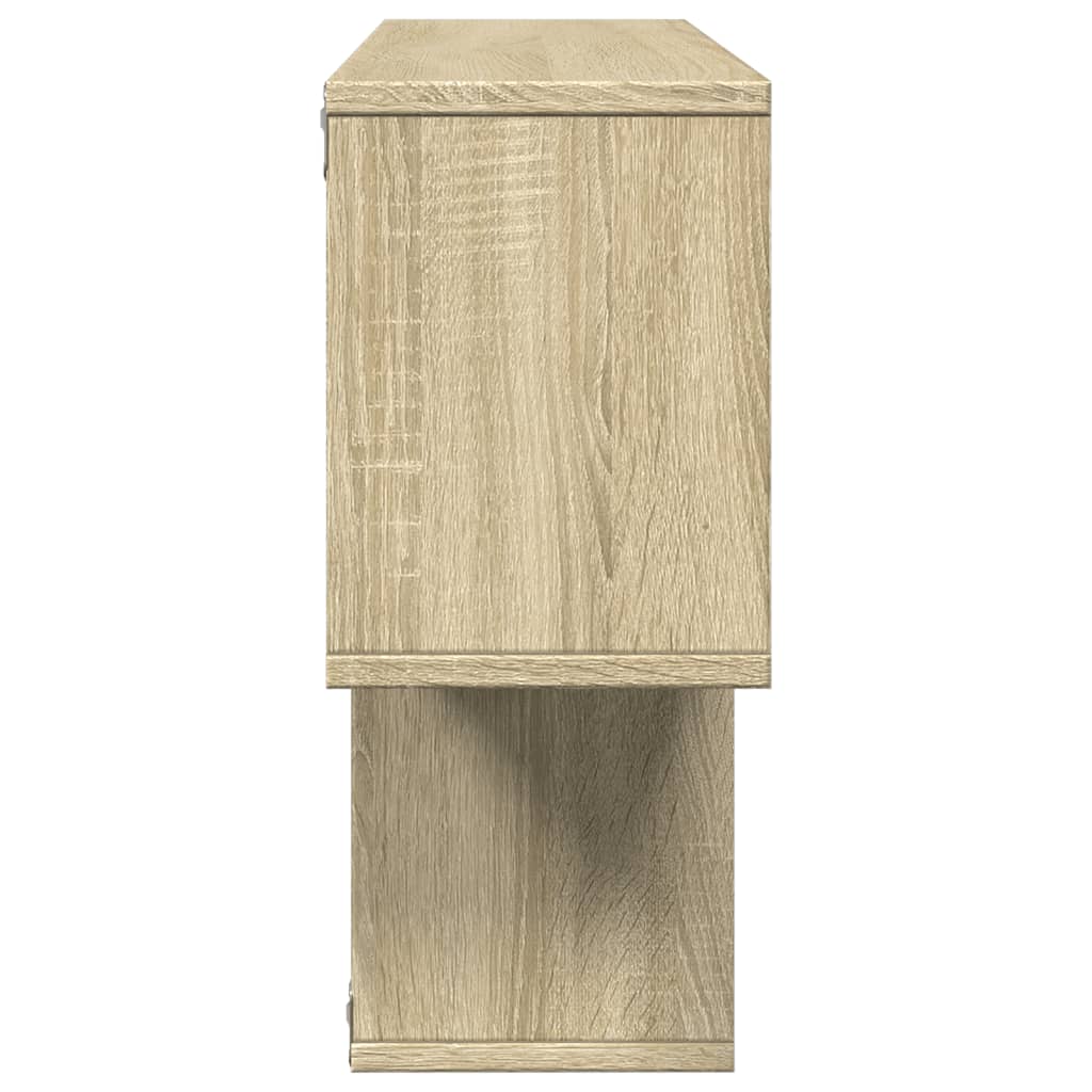 væghylde 100x20x53 cm konstrueret træ sonoma-eg