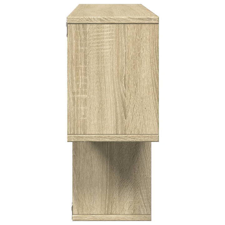 væghylde 100x20x53 cm konstrueret træ sonoma-eg