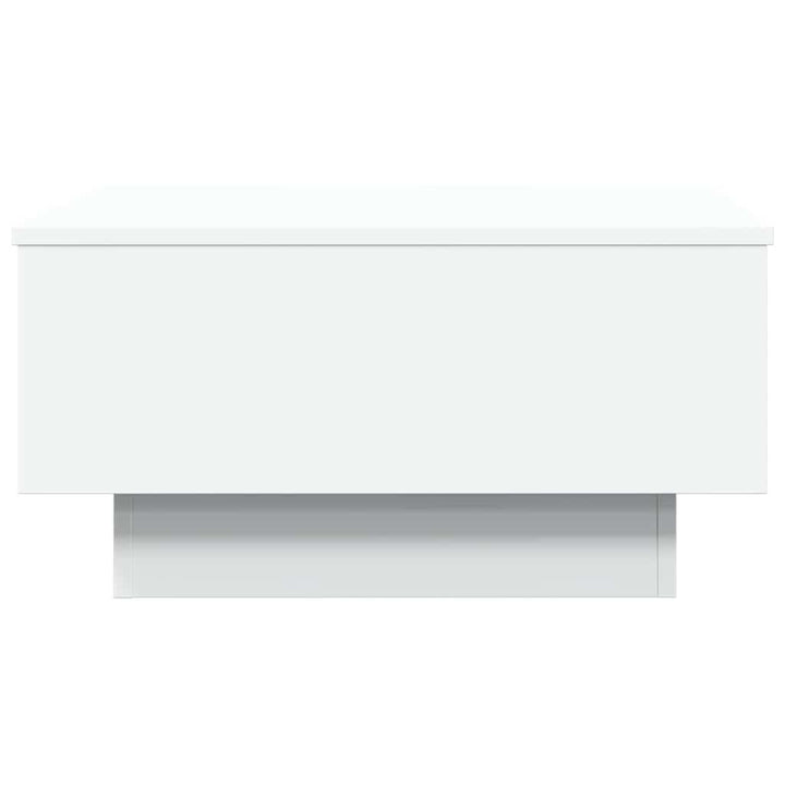 sofabord 60x45x31 cm konstrueret træ hvid