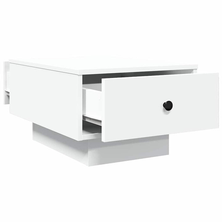 sofabord 60x45x31 cm konstrueret træ hvid