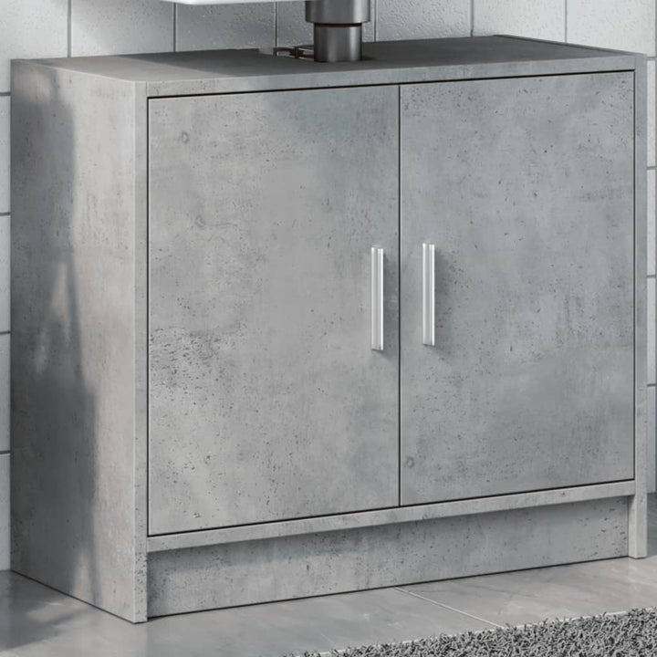 underskab til håndvask 63x29x55 cm konstrueret træ betongrå