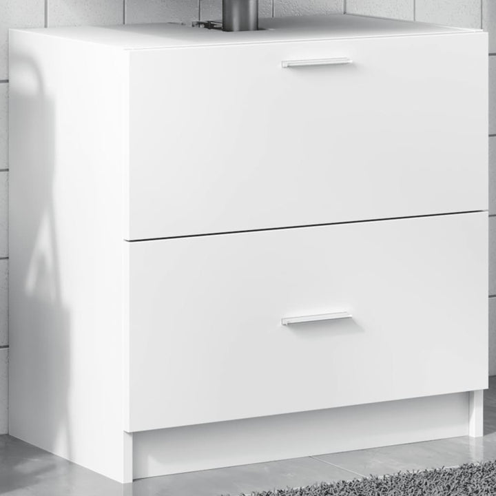 underskab til håndvask 59x37x59 cm konstrueret træ hvid
