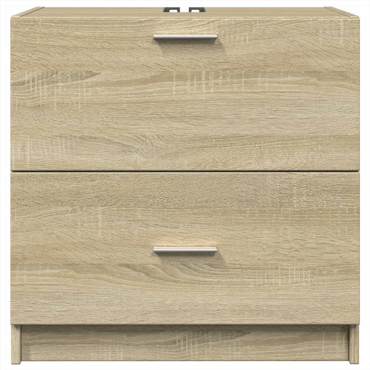 underskab til håndvask 59x37x59 cm konstrueret træ sonoma-eg