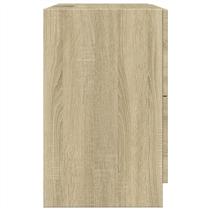 underskab til håndvask 59x37x59 cm konstrueret træ sonoma-eg