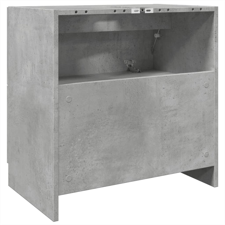 underskab til håndvask 59x37x59 cm konstrueret træ betongrå
