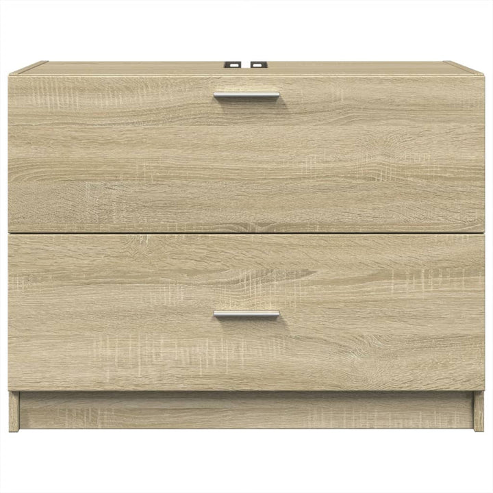 underskab til håndvask 78x37x59 cm konstrueret træ sonoma-eg