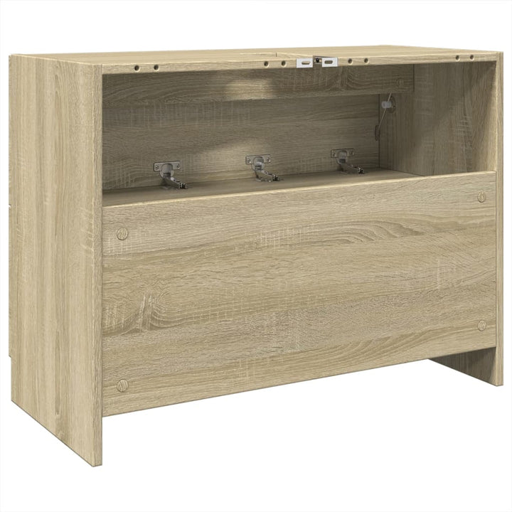 underskab til håndvask 78x37x59 cm konstrueret træ sonoma-eg