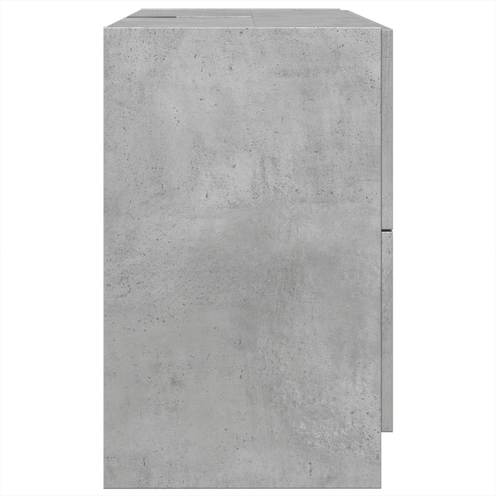 underskab til håndvask 78x37x59 cm konstrueret træ betongrå