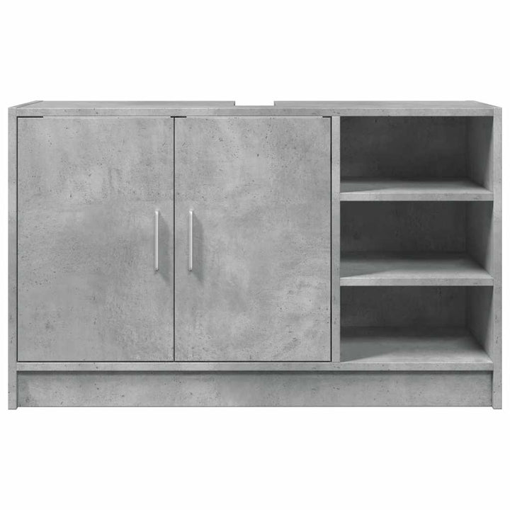 underskab til håndvask 90x29x55 cm konstrueret træ betongrå