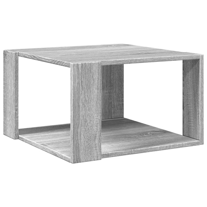 sofabord 51,5x51,5x30 cm konstrueret træ grå sonoma-eg