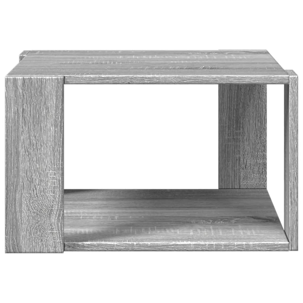 sofabord 51,5x51,5x30 cm konstrueret træ grå sonoma-eg