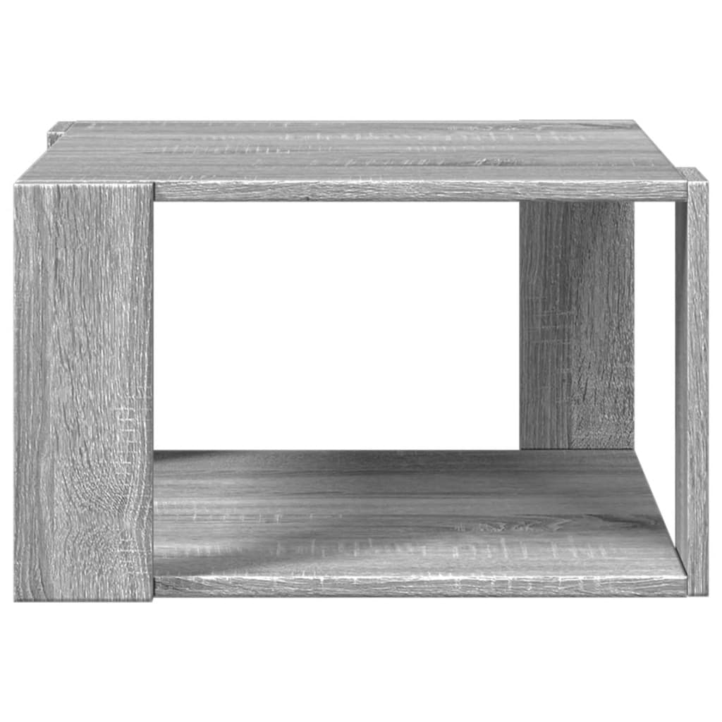 sofabord 51,5x51,5x30 cm konstrueret træ grå sonoma-eg