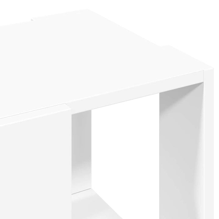sofabord 32x32x30 cm konstrueret træ hvid