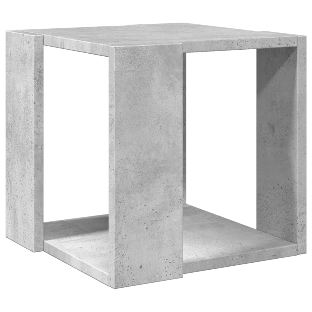 sofabord 32x32x30 cm konstrueret træ betongrå