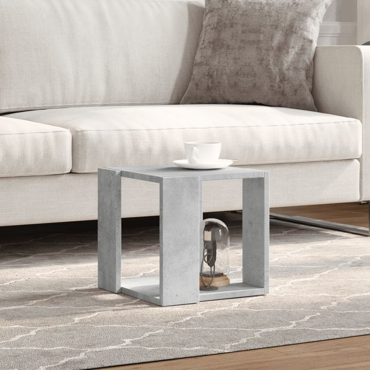 sofabord 32x32x30 cm konstrueret træ betongrå