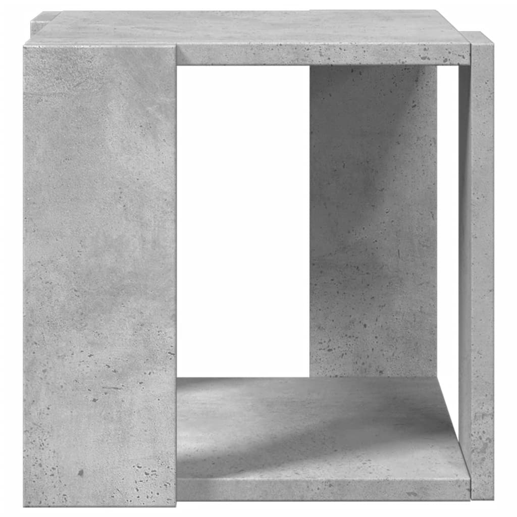 sofabord 32x32x30 cm konstrueret træ betongrå