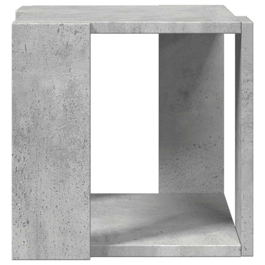 sofabord 32x32x30 cm konstrueret træ betongrå