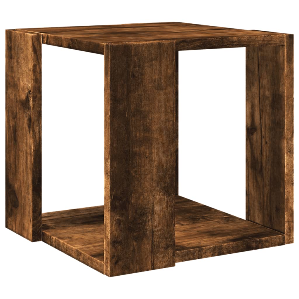 sofabord 32x32x30 cm konstrueret træ røget egetræsfarve
