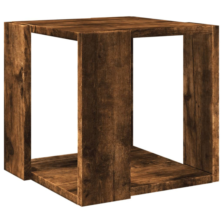sofabord 32x32x30 cm konstrueret træ røget egetræsfarve