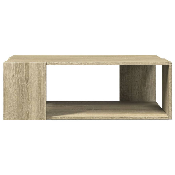 sofabord 89,5x48x30 cm konstrueret træ sonoma-eg