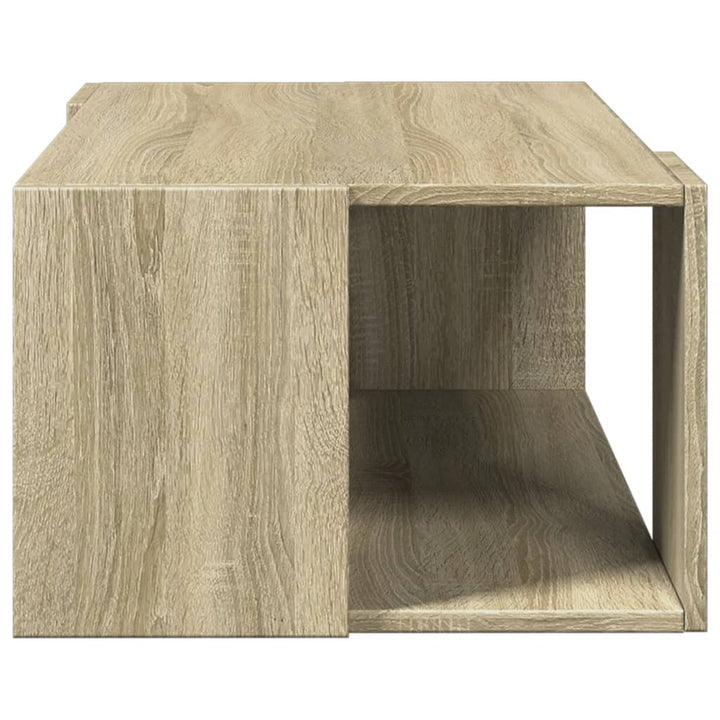 sofabord 89,5x48x30 cm konstrueret træ sonoma-eg