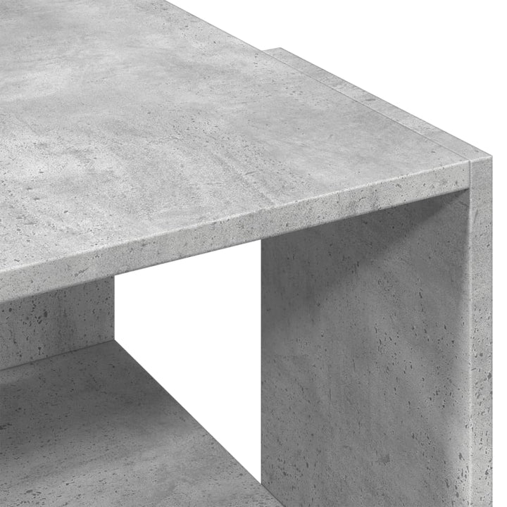 sofabord 89,5x48x30 cm konstrueret træ betongrå