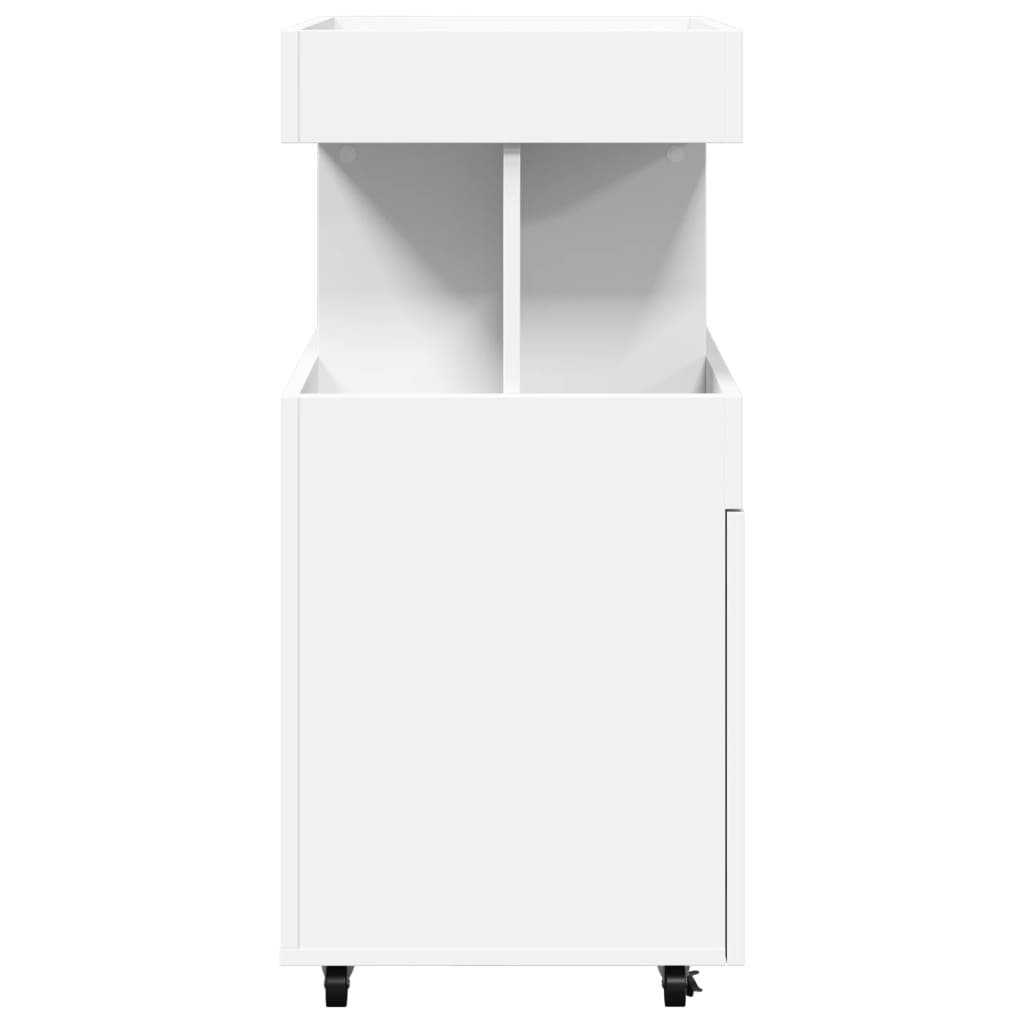 barvogn 50x41x89 cm konstrueret træ hvid