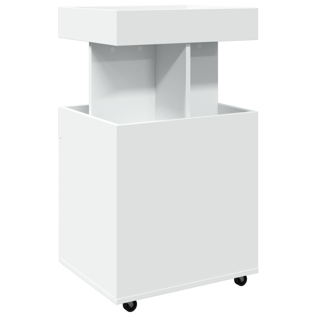 barvogn 50x41x89 cm konstrueret træ hvid