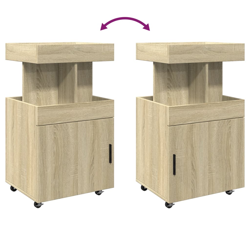 barvogn 50x41x89 cm konstrueret træ sonoma-eg