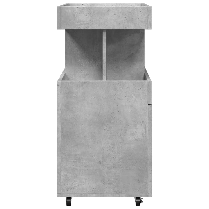 barvogn 50x41x89 cm konstrueret træ betongrå